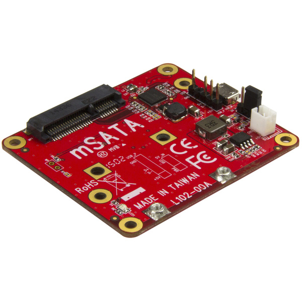 Startech.Com USB to mSATA Converter for Raspberry Pi Development Boards PIB2MS1